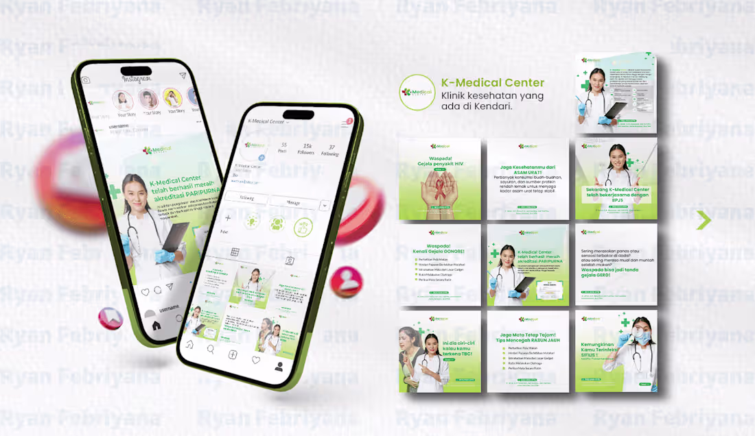 Cover image for K-Medical Center Instagram Design