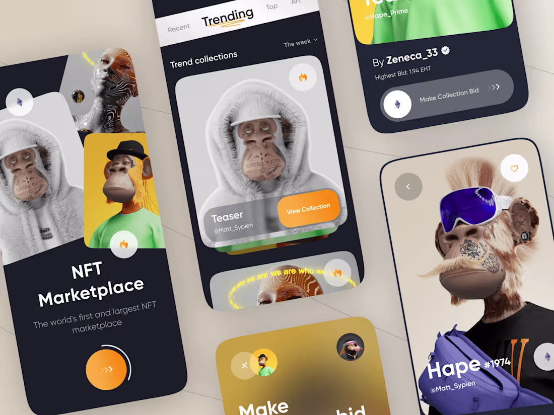 Cover image for Crypto/Web3 Mobile App design