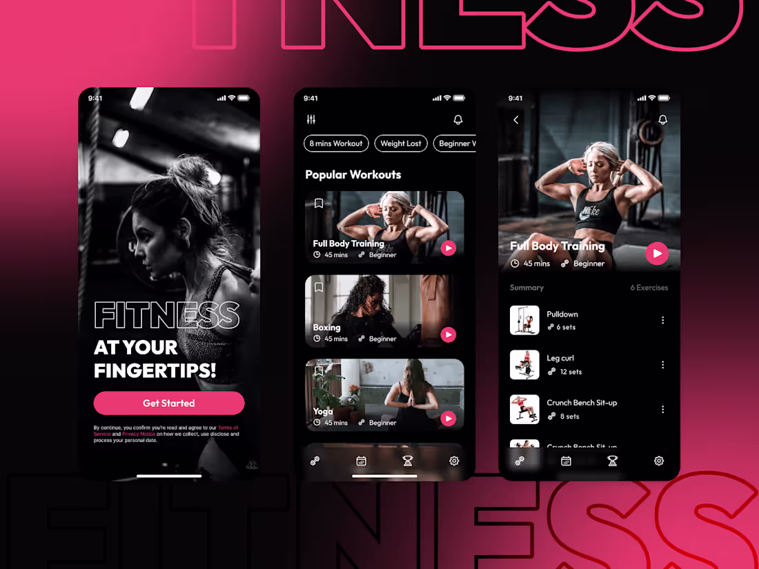 Cover image for Fitness App Design Concept