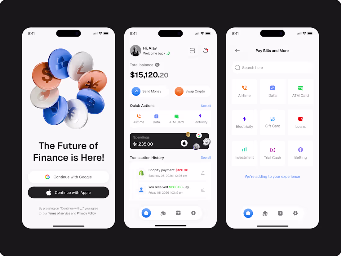 Cover image for Fintech App Design