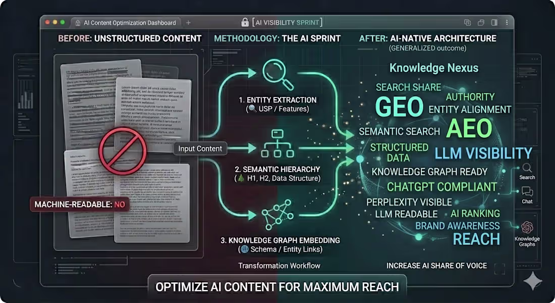 Cover image for AI Content Optimization for ChatGPT & SaaS Tools