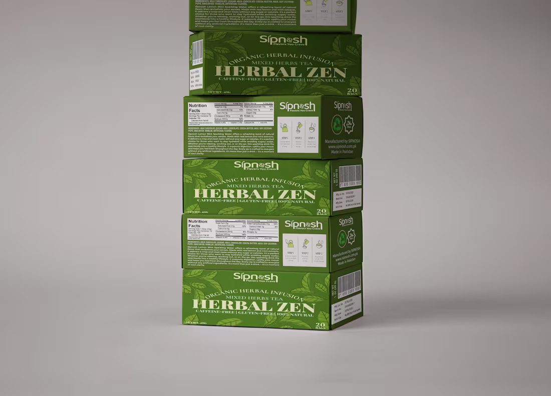 Cover image for Herbal Zen Organic Herbal Tea Packaging Design