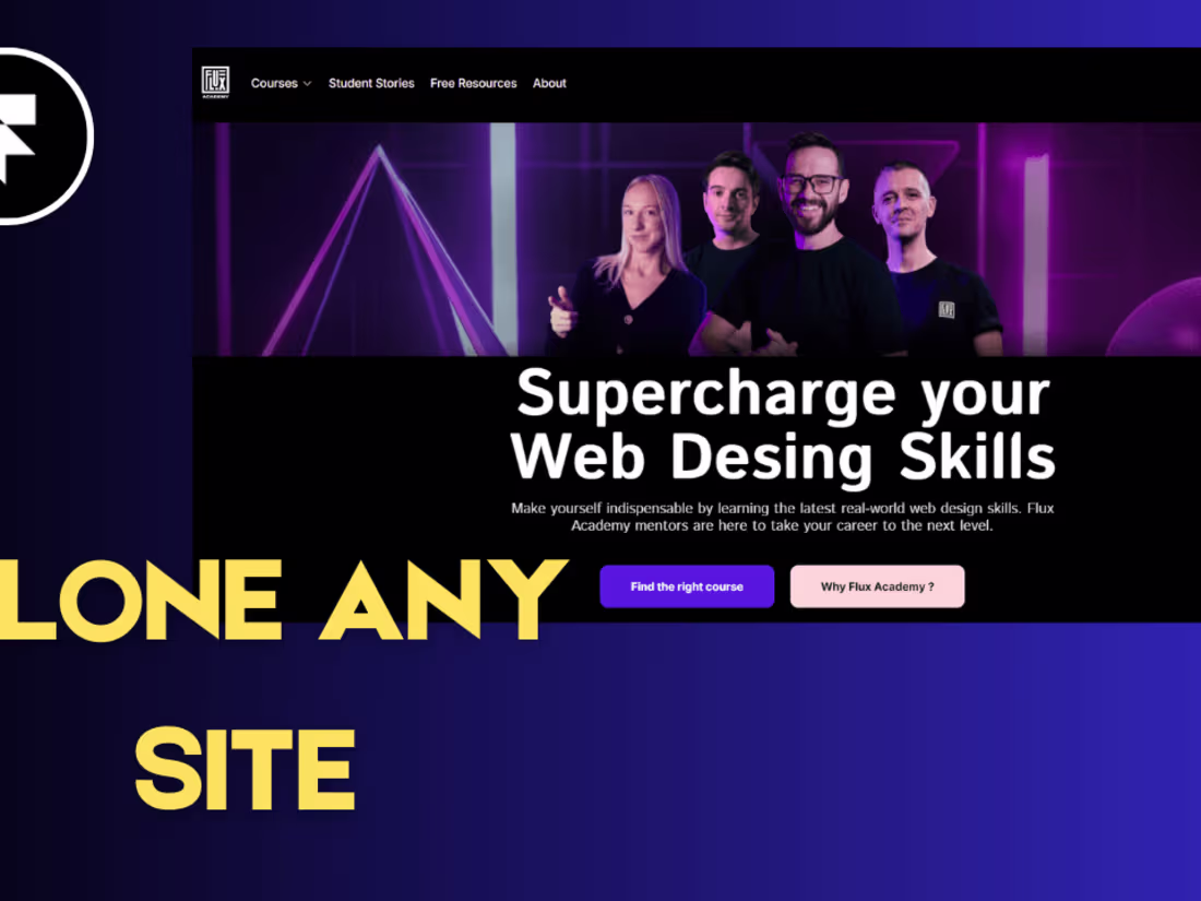 Cover image for Flux Academy Website Clone 