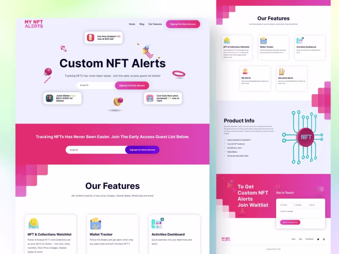Cover image for You will get Website Landing Page UI UX design in Figma | Websit