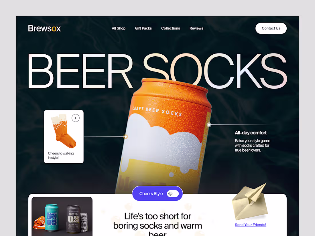 Cover image for Brewsox – Beer Socks eCommerce
