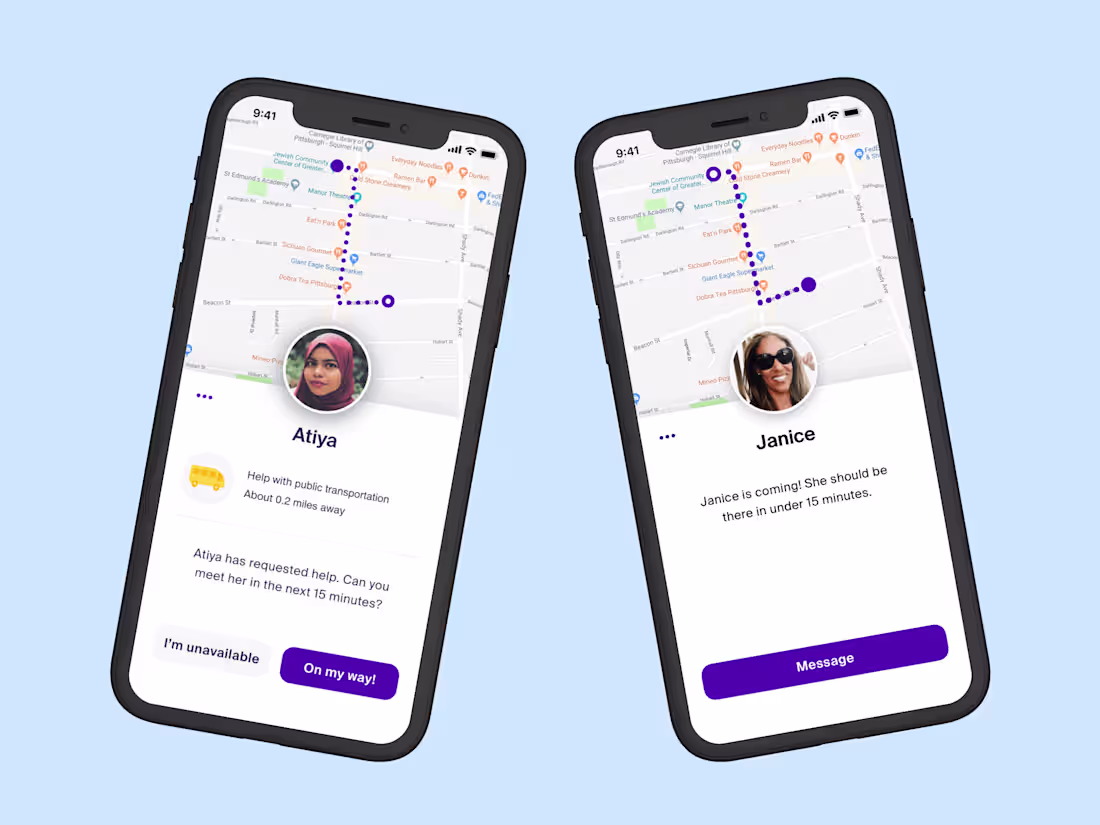 Cover image for Nearby, a digital service for refugees