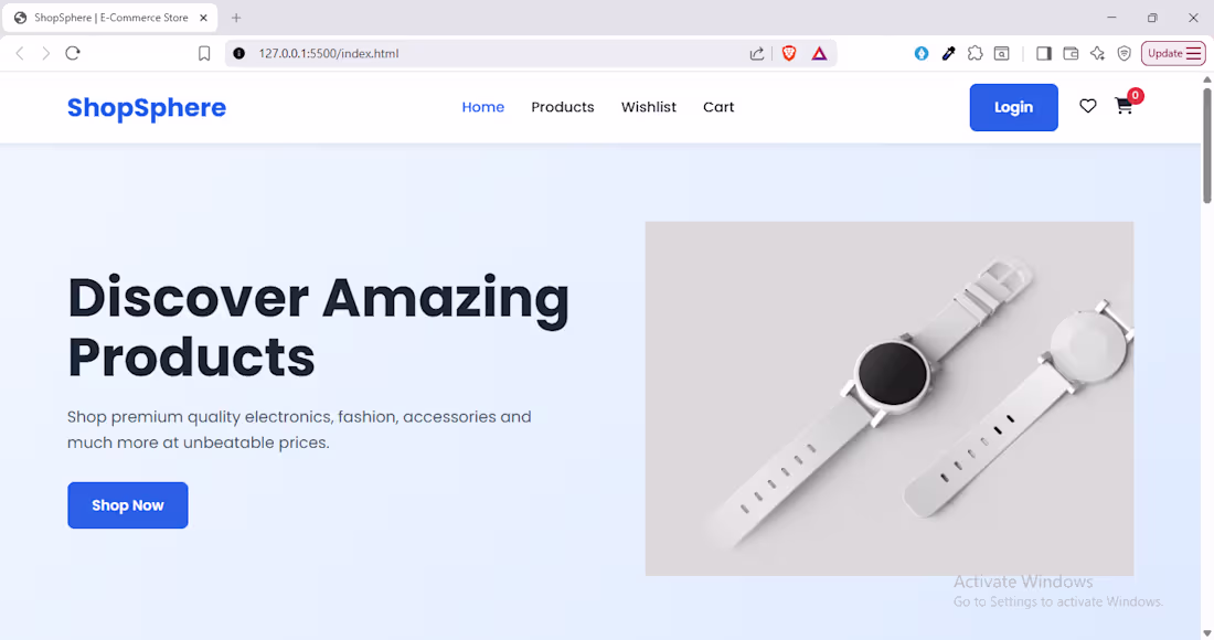 Cover image for It is an e-commerce website