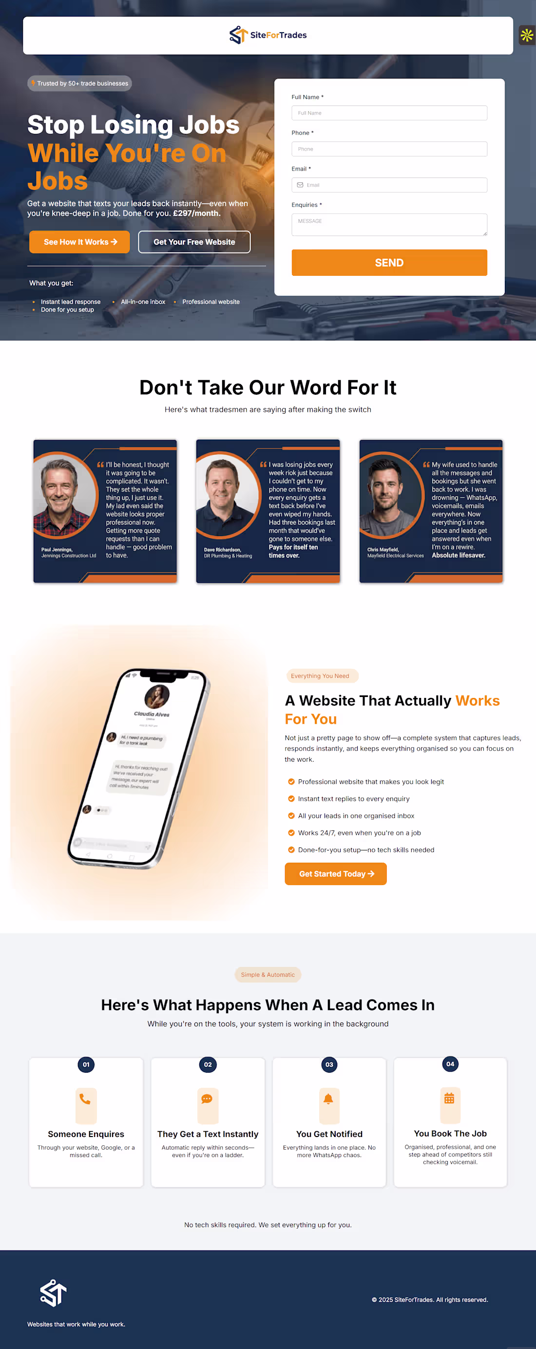 Cover image for Service Landing Page