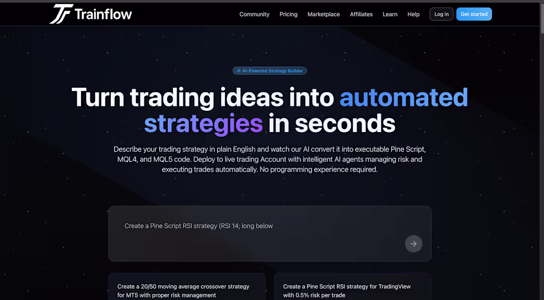 Cover image for ai powered trading app