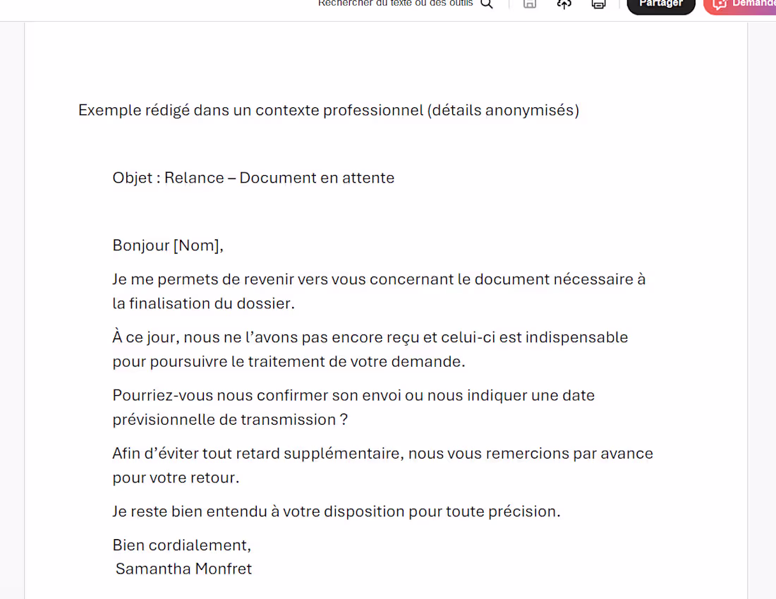 Cover image for Customer Support Email Example