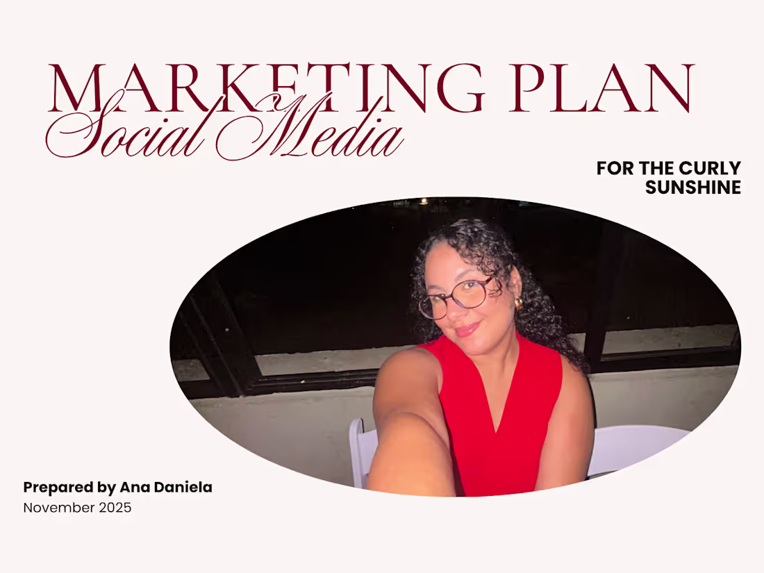 Cover image for The Curly Sunshine Brand & Social Media Strategy