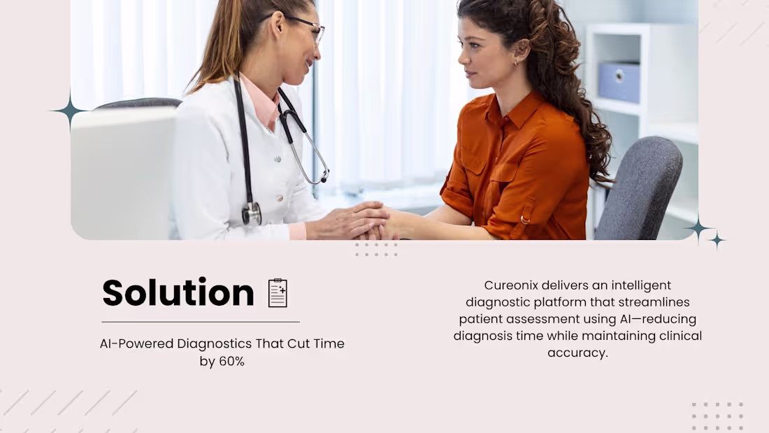 Cover image for Designed a healthcare pitch deck
