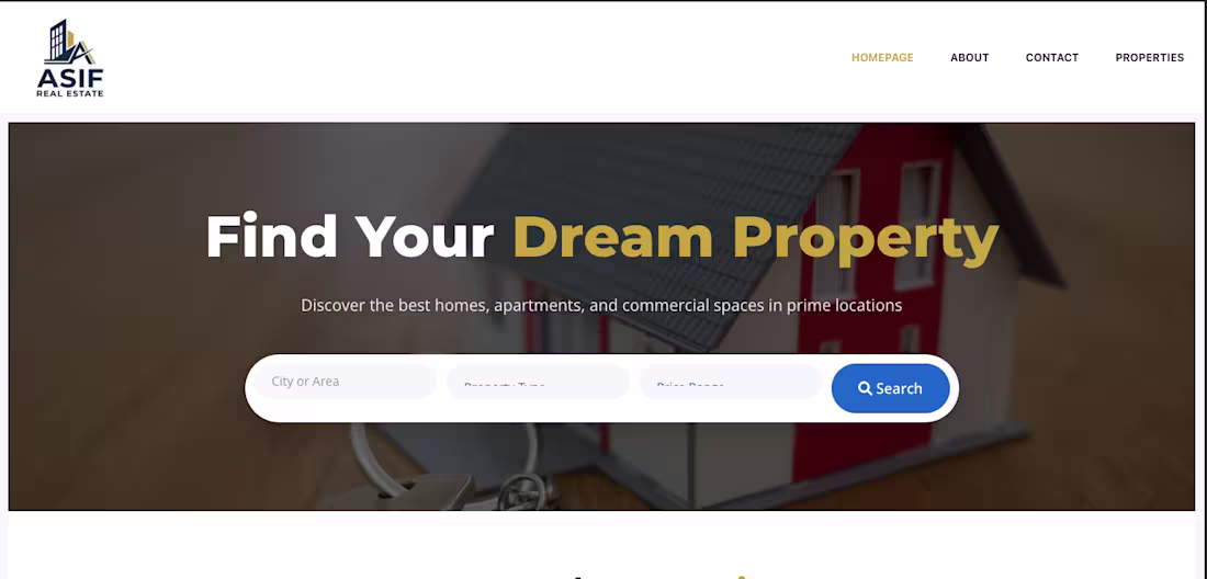 Cover image for Built a real estate platform