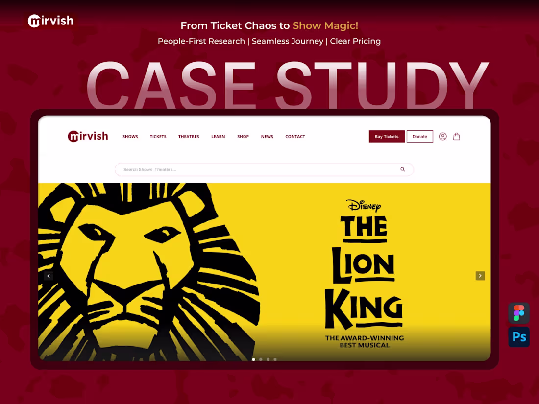 Cover image for Mirvish.com | Improved Ticketing UX - Priya Jaiswal