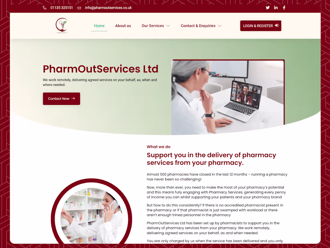 Cover image for Pharmoutservices 
