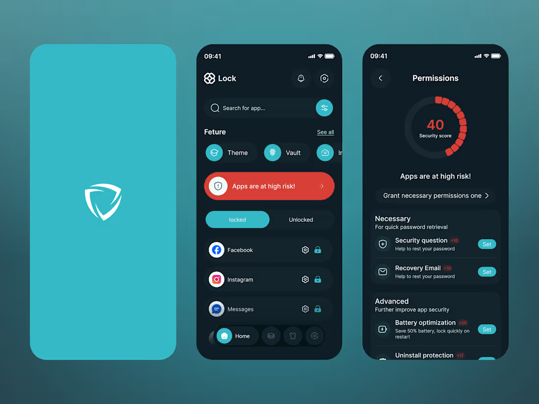Cover image for Mobile-App Lock UI