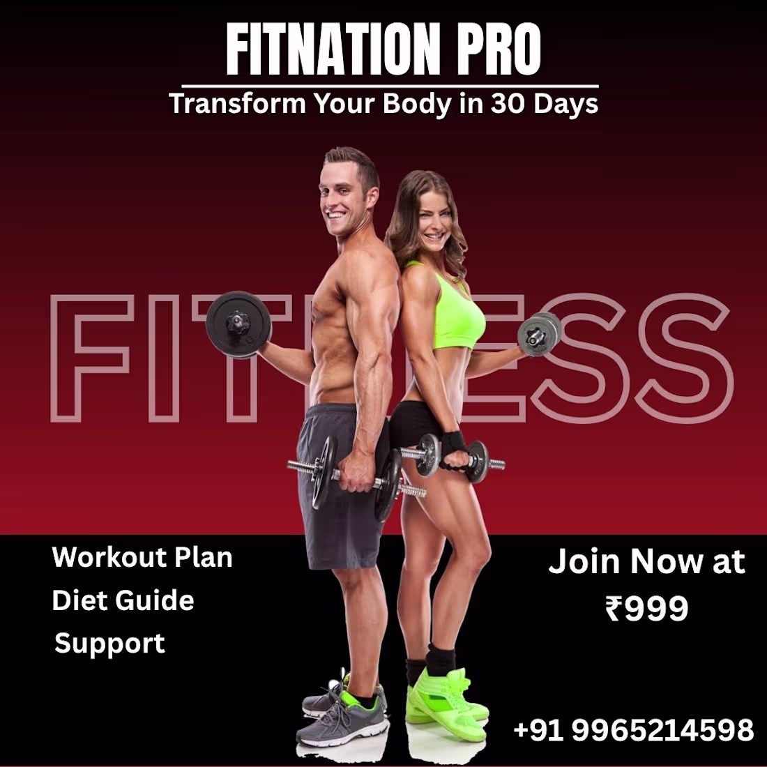 Cover image for A promotional fitness post designed