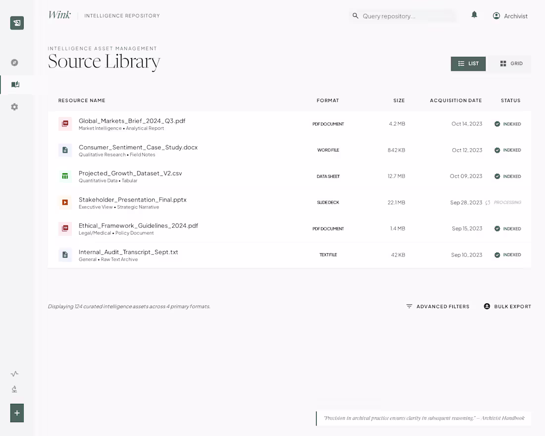 Cover image for The Source Library page of