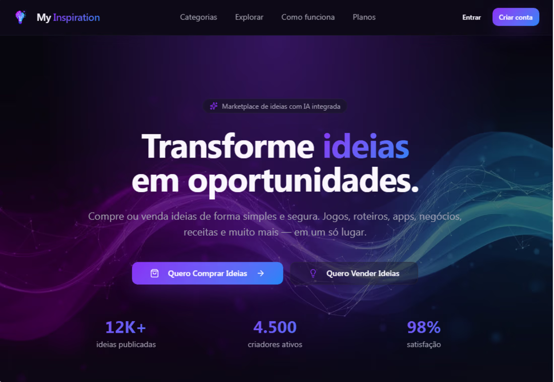 Cover image for Desenvolvimento Web
Projeto My Inspiration 