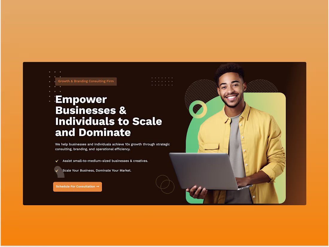 Cover image for Custom WordPress Website for Branding & Growth Consultancy