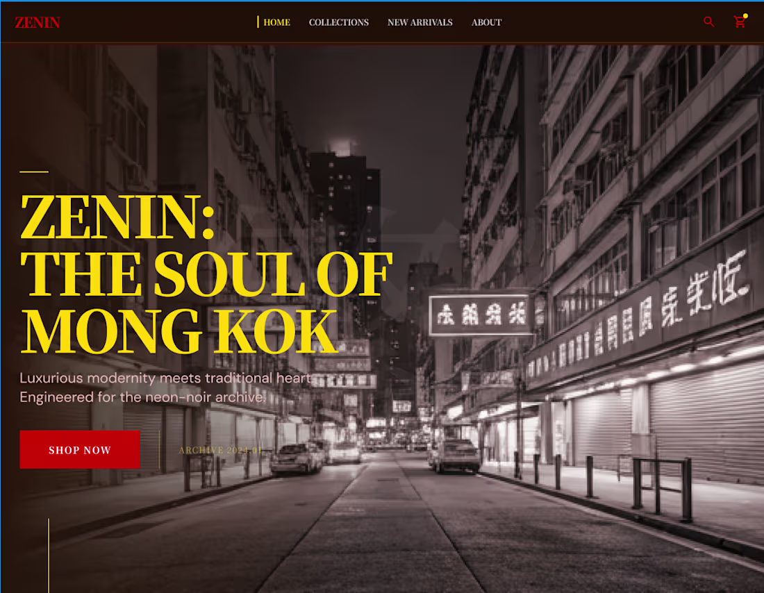 Cover image for Modern Fashion Website Design Inspired