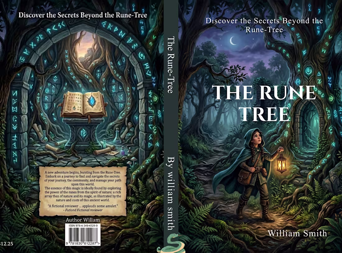 Cover image for The Rune-Tree | Children's Middle Grade Book Cover