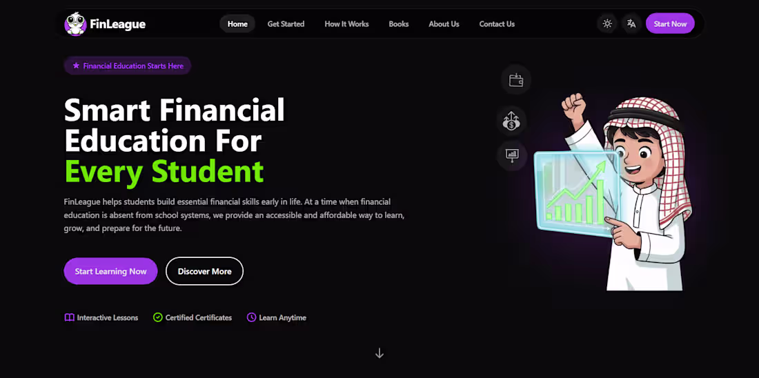 Cover image for FinLeague - Financial Education &