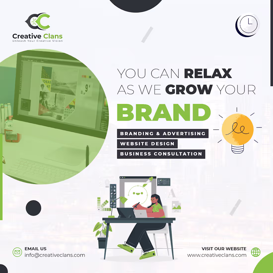 Cover image for YOU CAN RELAX AS WE GROW YOUR BRAND 