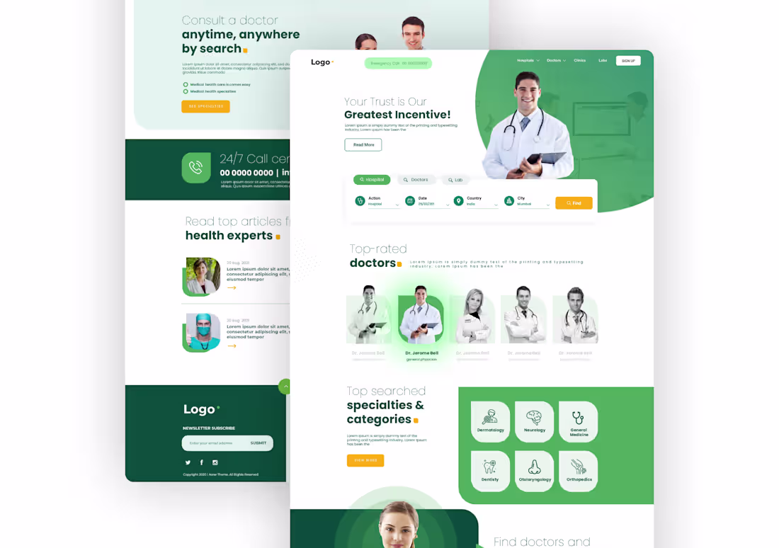 Cover image for Landing page design