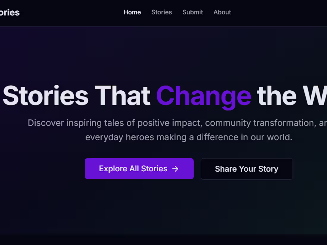 Cover image for Impact Stories - Share Stories That Matter