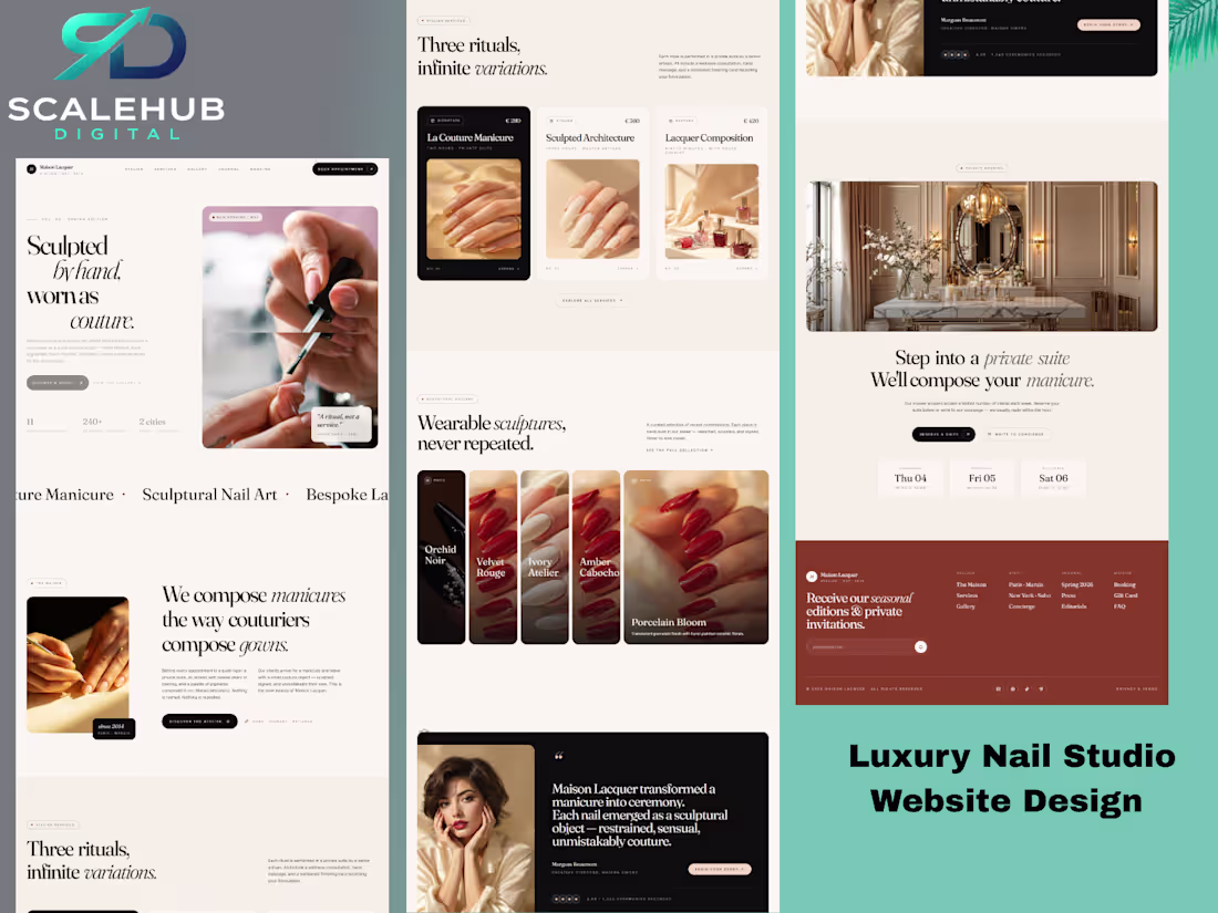 Cover image for A luxury nail studio website