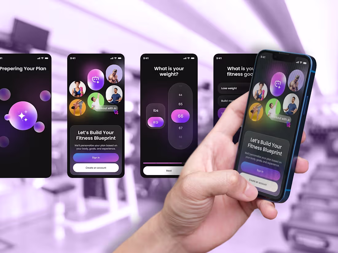 Cover image for I’m currently designing a modern AI-powered fitness mobile a...