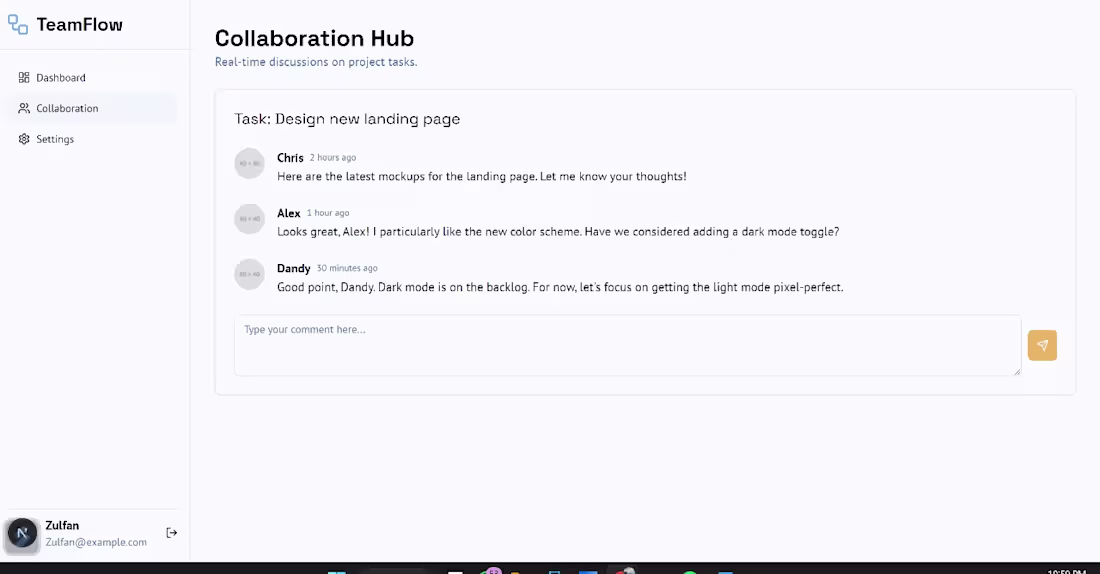 Cover image for TeamFlow (Saas Project)