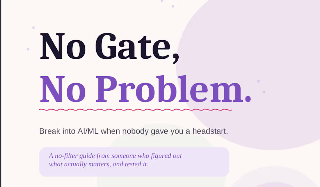 Cover image for The AI/ML roadmap everyone shares