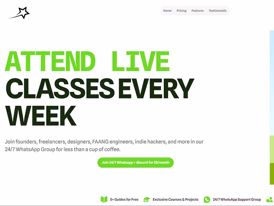 Cover image for Online Event Landing Page