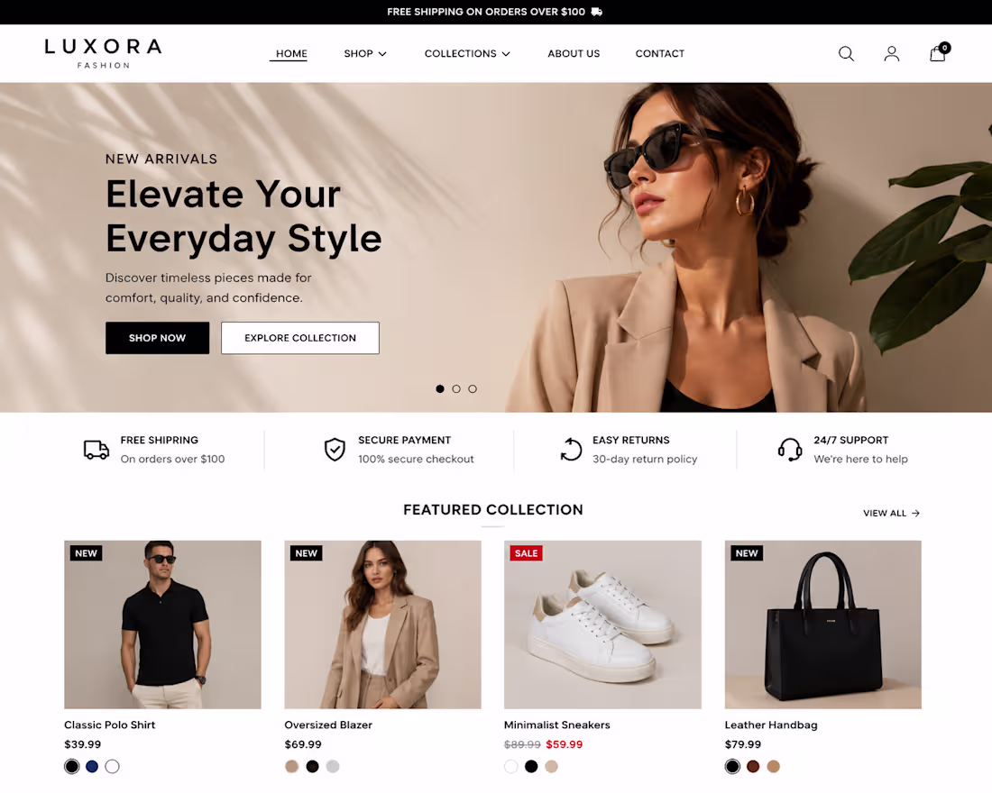 Cover image for Shopify Store Design Concept
This is