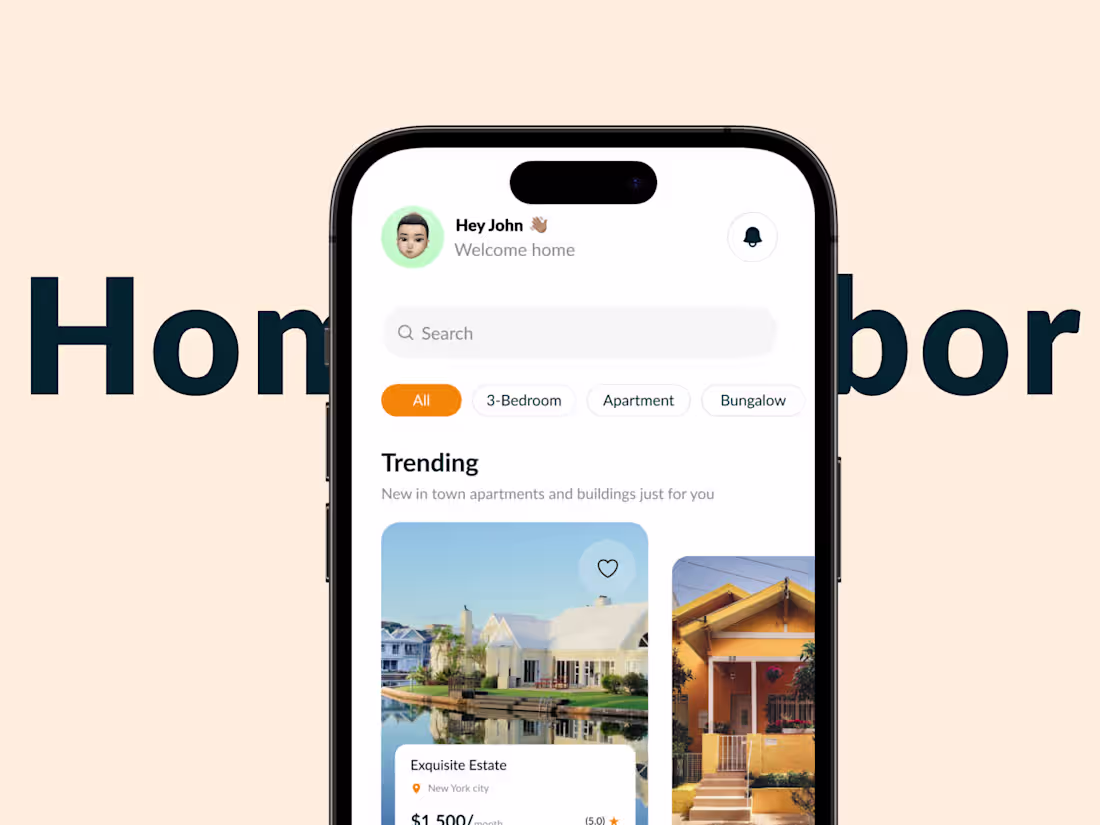 Cover image for HomeHarbor- Real Estate Mobile Application