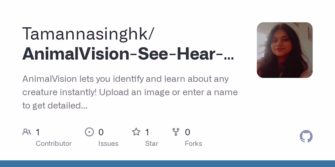 Cover image for AnimalVision App Development
