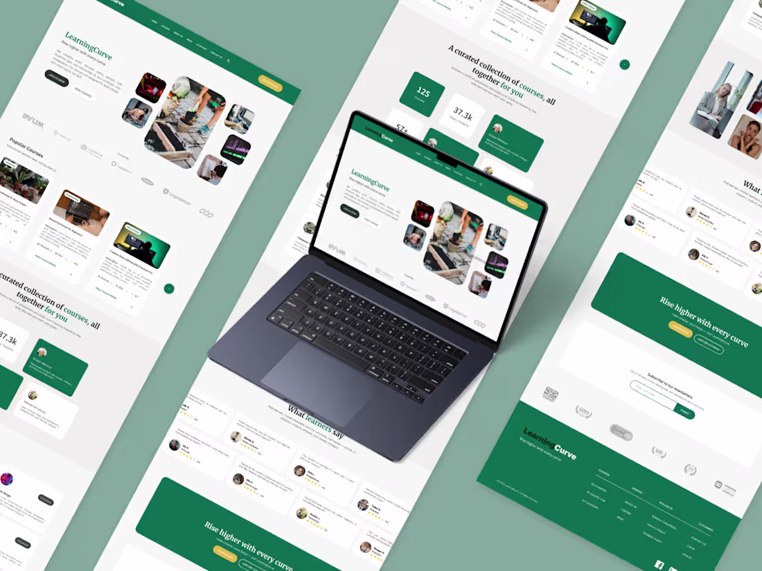 Cover image for I designed a landing page for a course platform. You can vie...