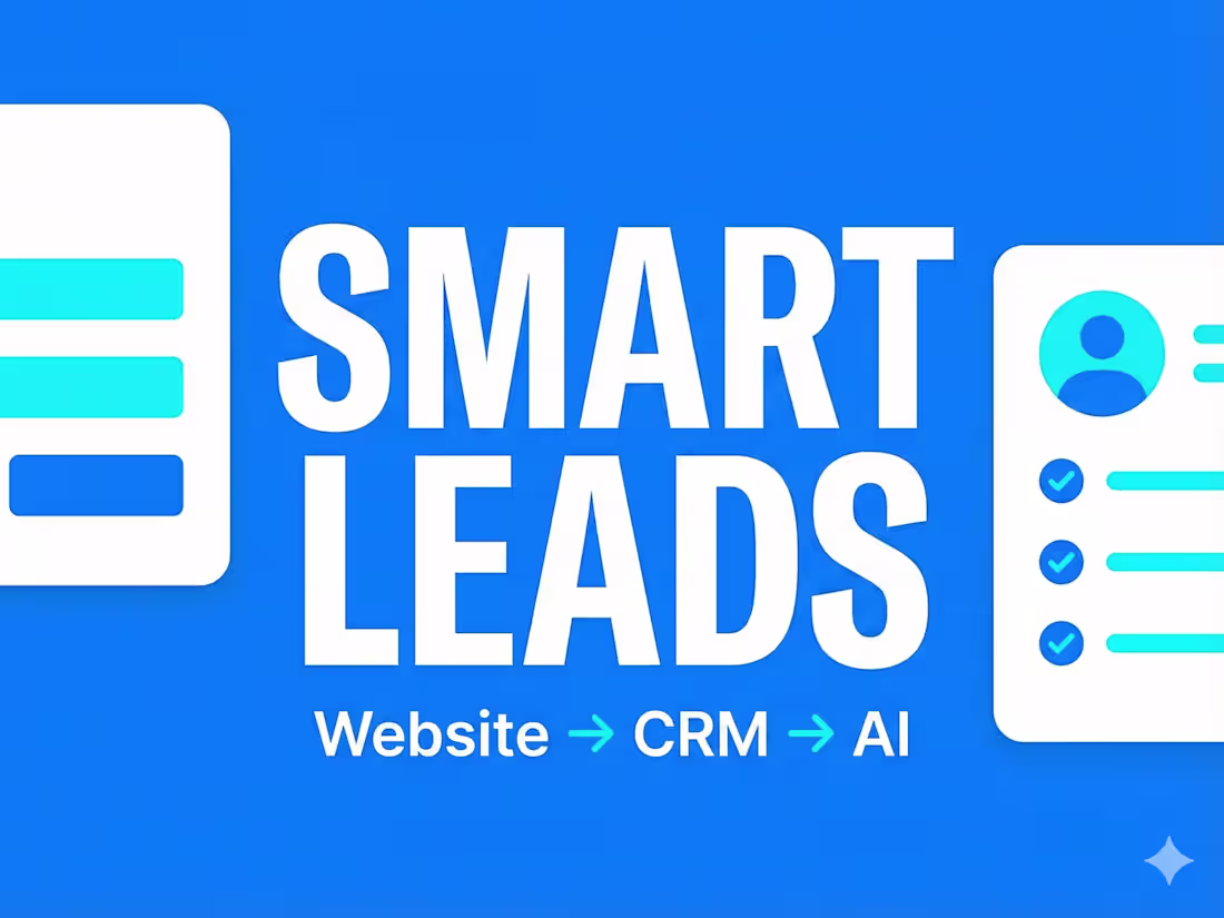 Cover image for Smart Lead Capture System (Website → CRM → AI)
