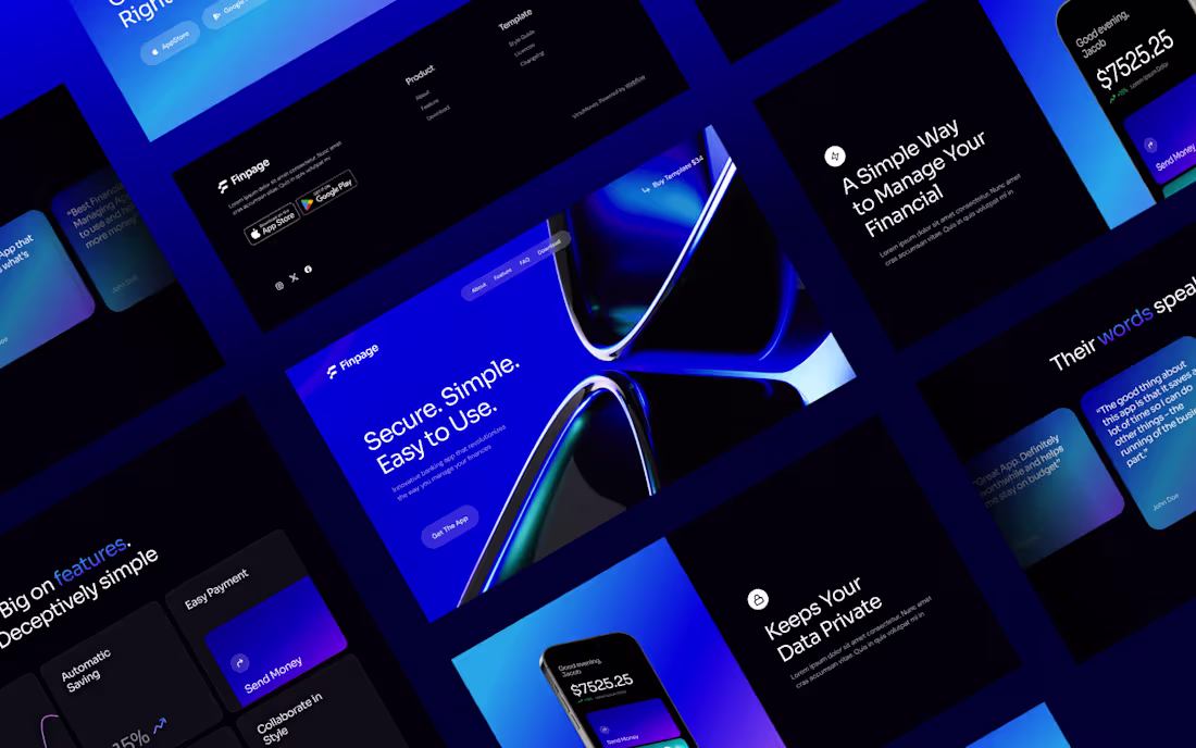Cover image for Mobile App | Landing Page