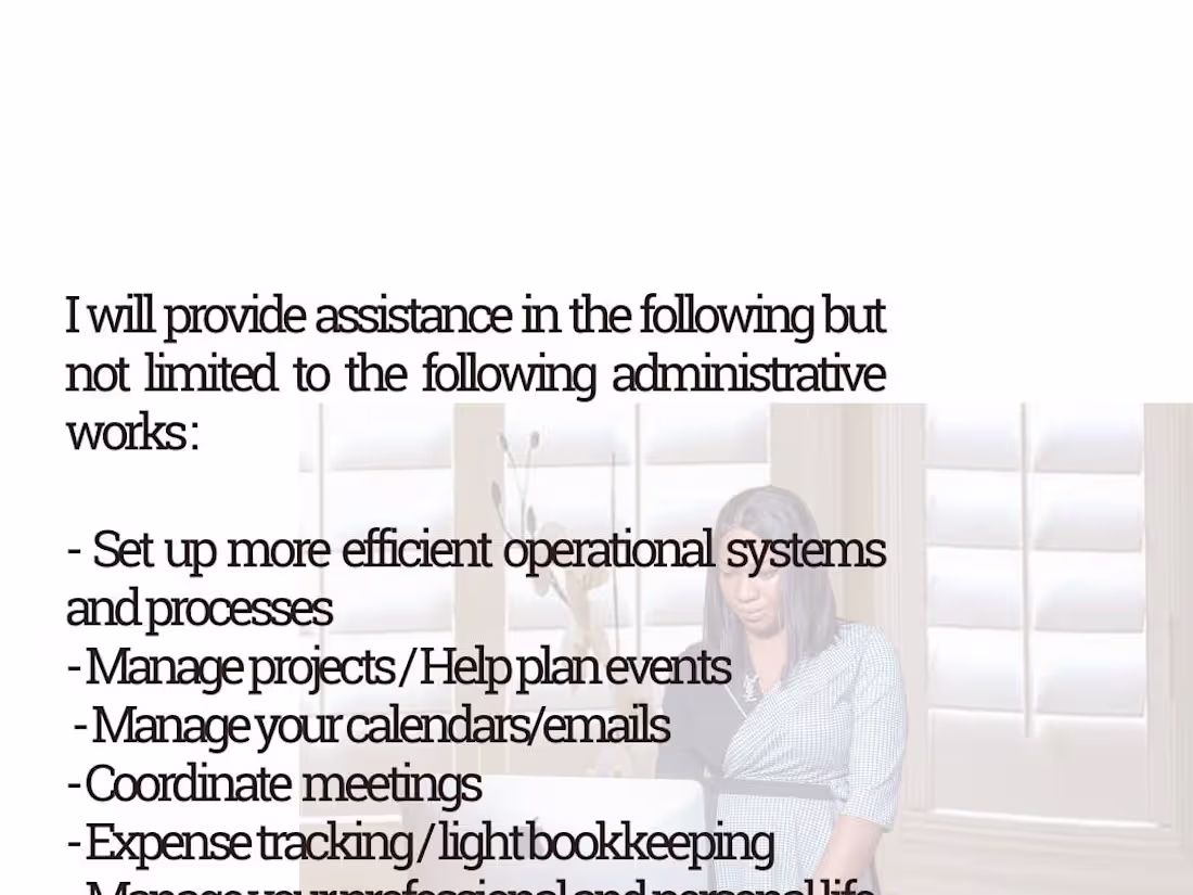 Cover image for Executive Assistant | Virtual Assistant (VA) | Admin Support