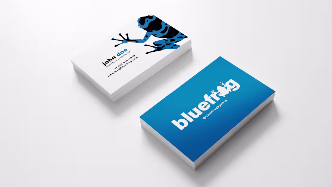 Cover image for Blue Frog - Branding