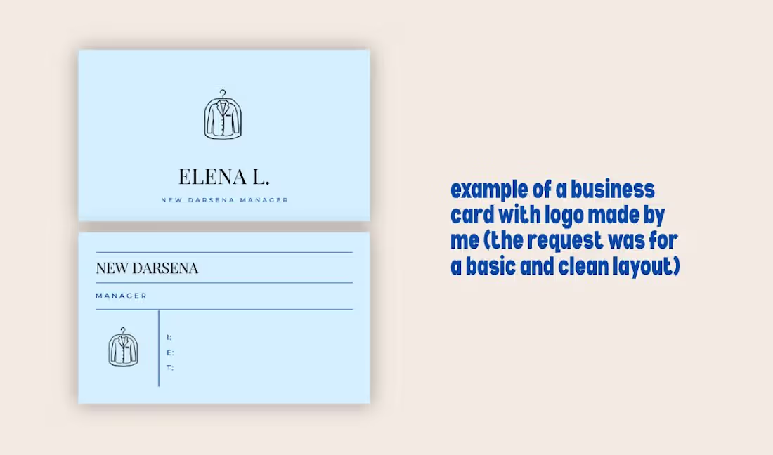 Cover image for Minimal Laundry Logo + Business Card Design