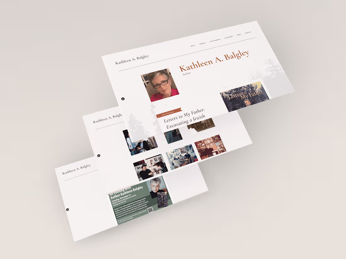 Cover image for Website Design for an Author