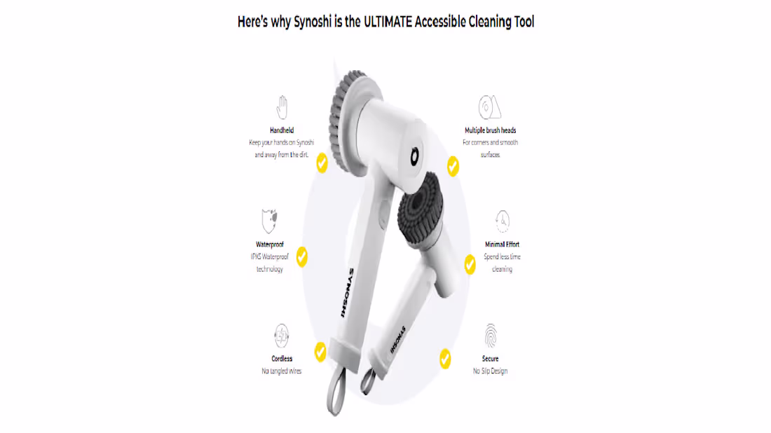 Cover image for Synoshi PRO Power Spin Scrubber (https://www.healthtruenews....
