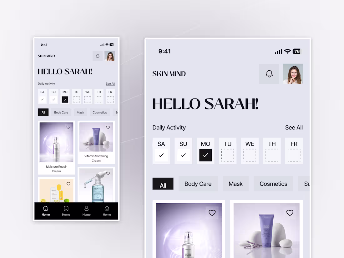 Cover image for PureSkin – Skincare Dashboard Experience