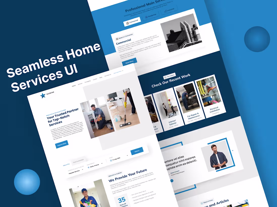 Cover image for Smart Home Services – Website