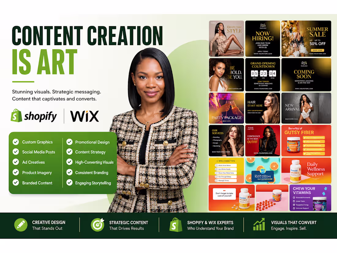 Cover image for  Instagram content creator & marketing manager to design posts