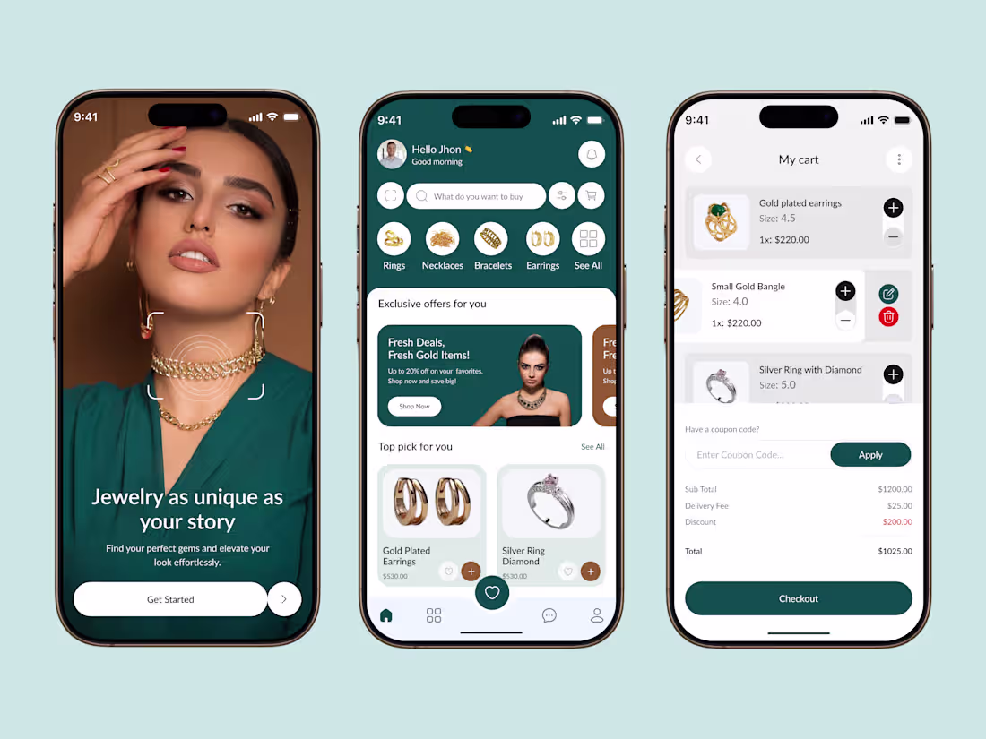 Cover image for Jewelry Shopping Store Mobile App